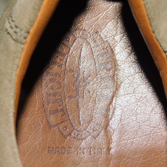Triver Flight Lace Up Suede Leather Men's Shoes Size 45 US Size 11.5 Made Italy - Picture 7 of 10